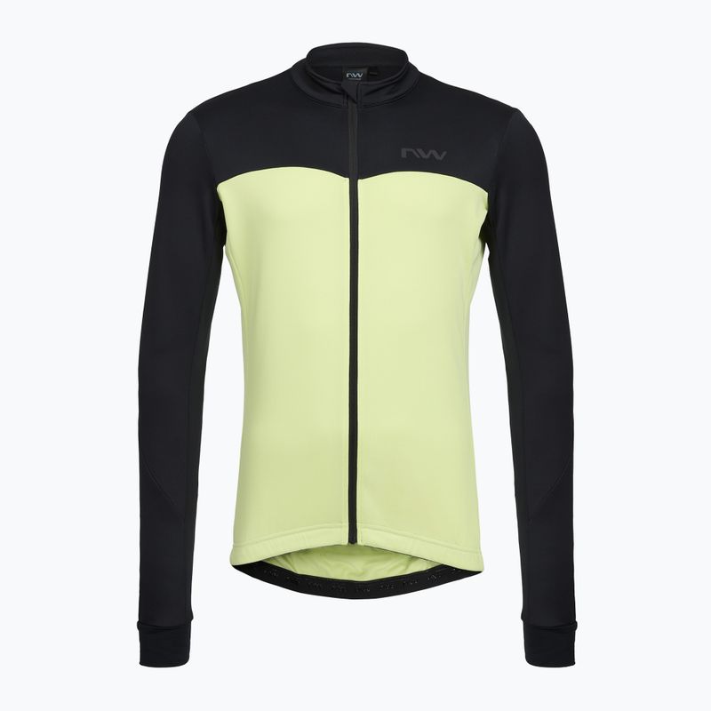 Férfi Northwave Force 2 Jersey FZ hűvös matcha/fekete kerékpáros melegítő felső