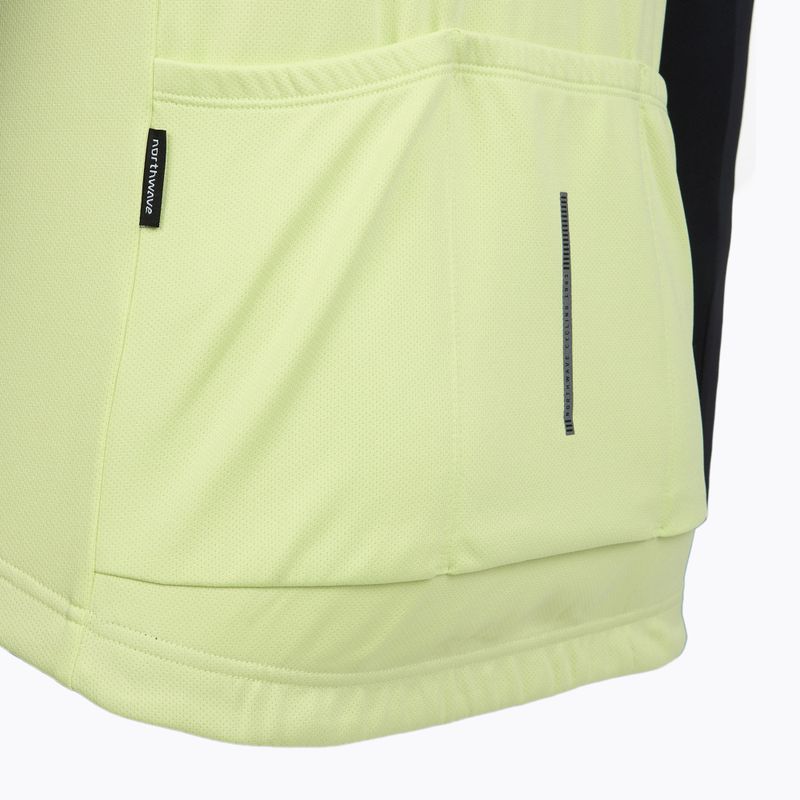 Férfi Northwave Force 2 Jersey FZ hűvös matcha/fekete kerékpáros melegítő felső 5