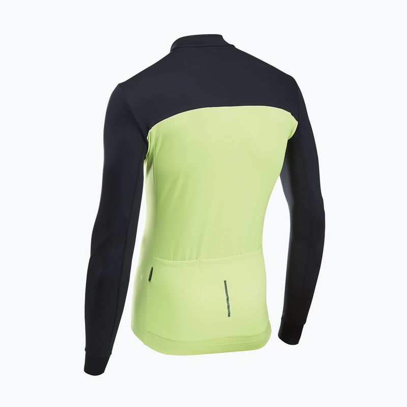 Férfi Northwave Force 2 Jersey FZ hűvös matcha/fekete kerékpáros melegítő felső 2