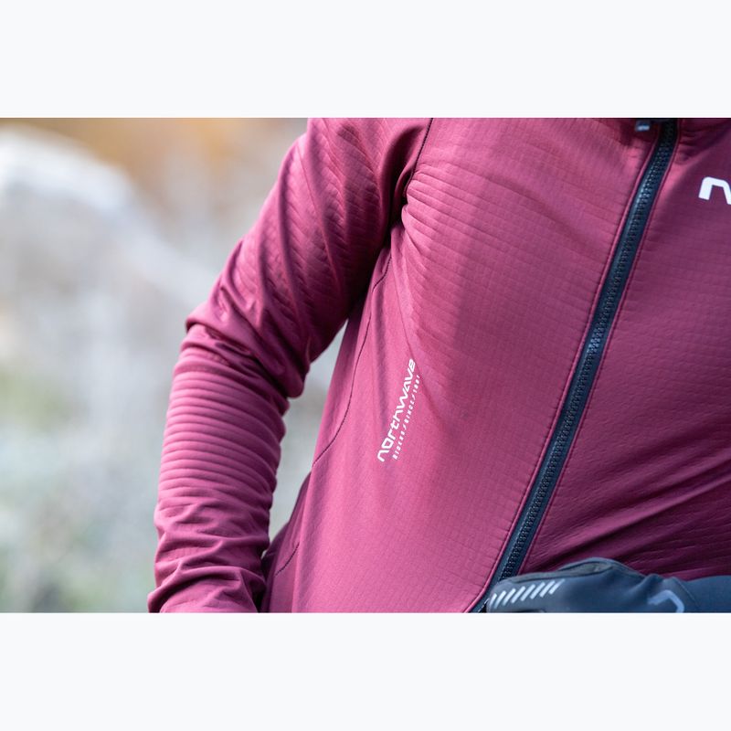 Férfi Northwave Blade Light piros cabernet kerékpáros kabát 8