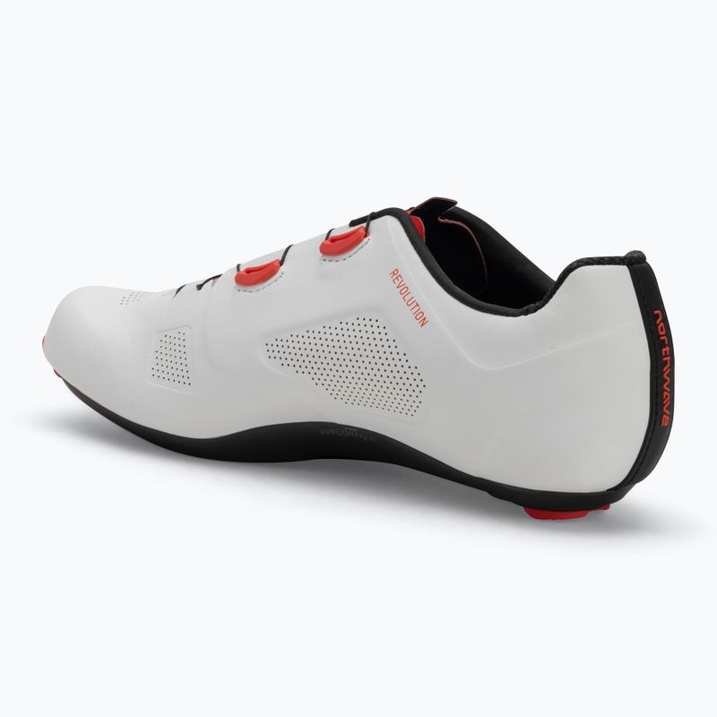 Northwave Revolution férfi országúti cipő fehér/piros fluo 3