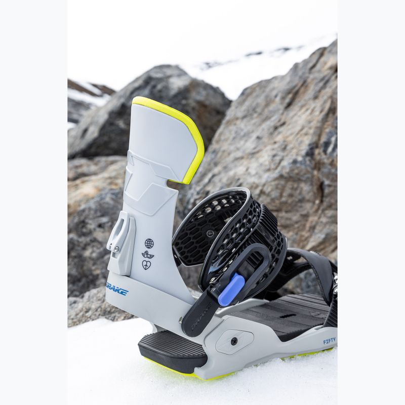 Férfi snowboardkötés Drake Fifty grey/lime 6