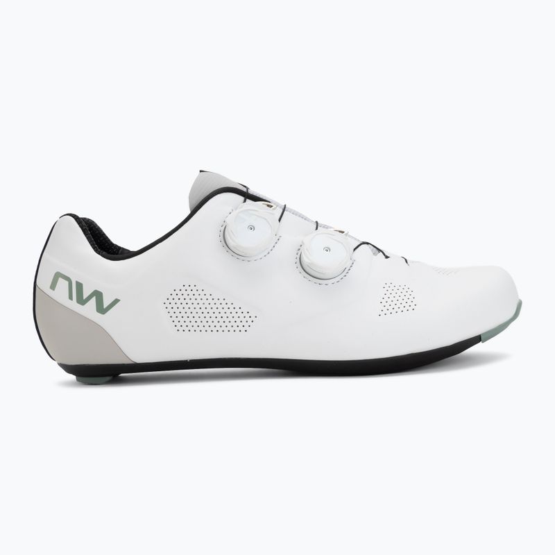 Férfi országúti kerékpáros cipő Northwave Revolution white/light grey 2