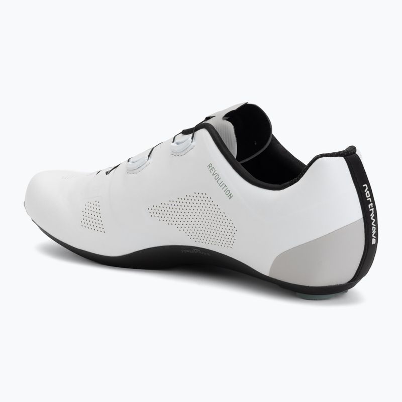 Férfi országúti kerékpáros cipő Northwave Revolution white/light grey 3
