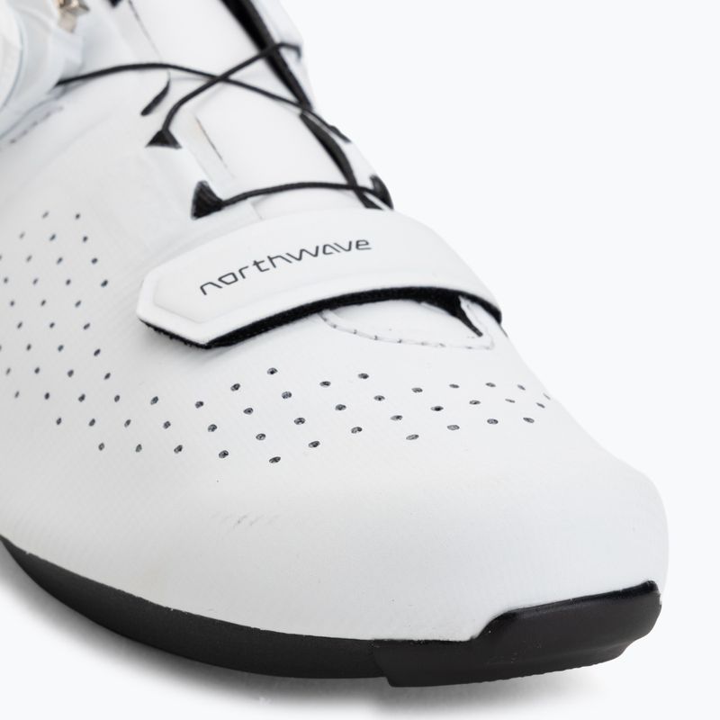Férfi országúti kerékpáros cipő Northwave Typhoon white 7
