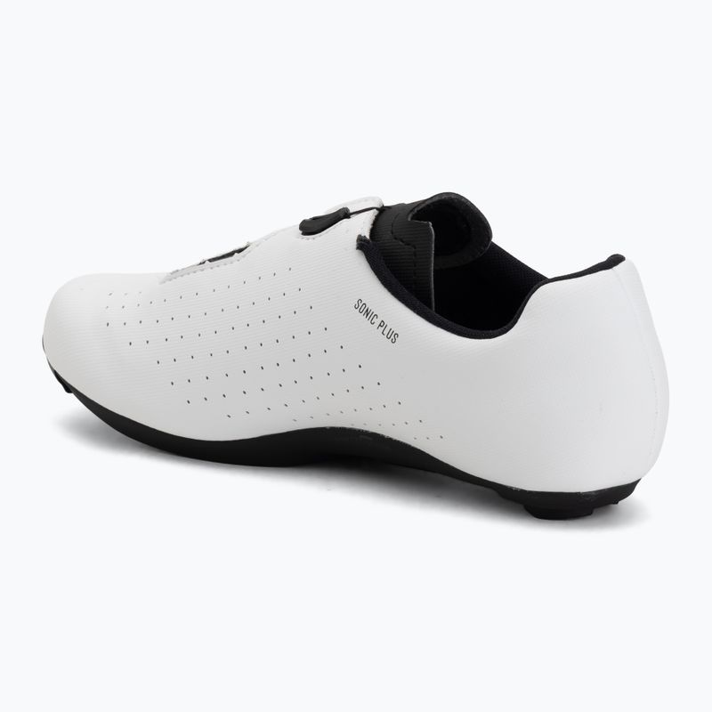 Férfi országúti kerékpáros cipő Northwave Sonic Plus white/black 3
