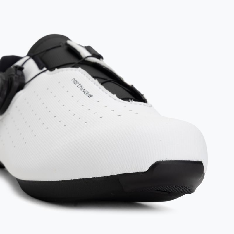 Férfi országúti kerékpáros cipő Northwave Sonic Plus white/black 7