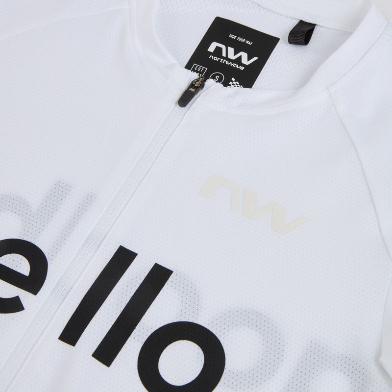 Férfi kerékpáros mez Northwave Blade Hello Goodbye white 3