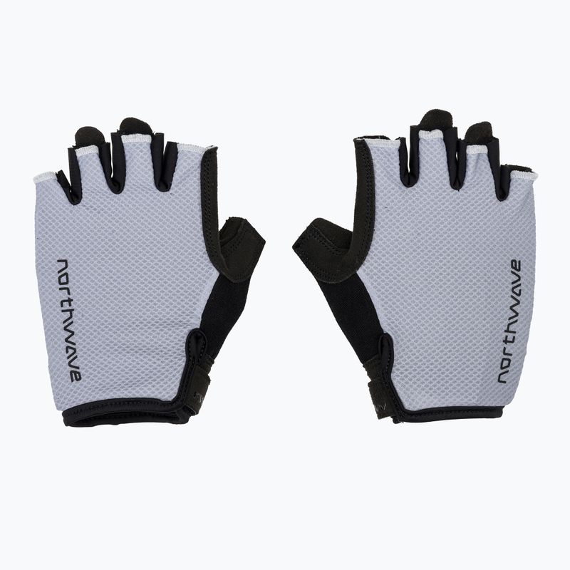 Férfi kerékpáros kesztyűk Northwave Active Max Short Finger ice grey 2