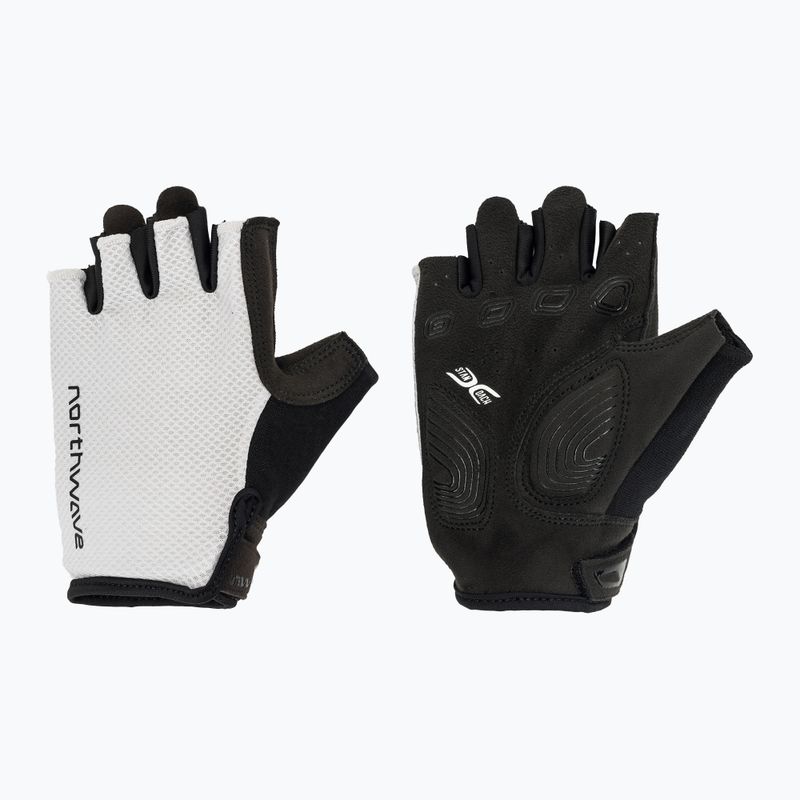 Férfi kerékpáros kesztyűk Northwave Active Max Short Finger light grey