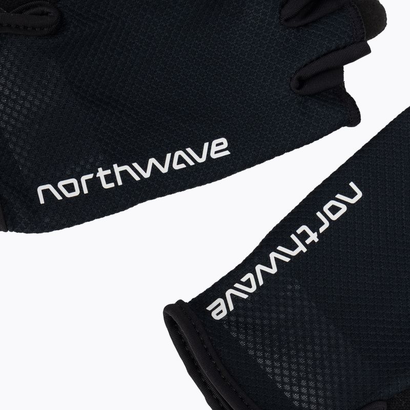 Női kerékpáros kesztyűk Northwave Active Max Short Finger black 5