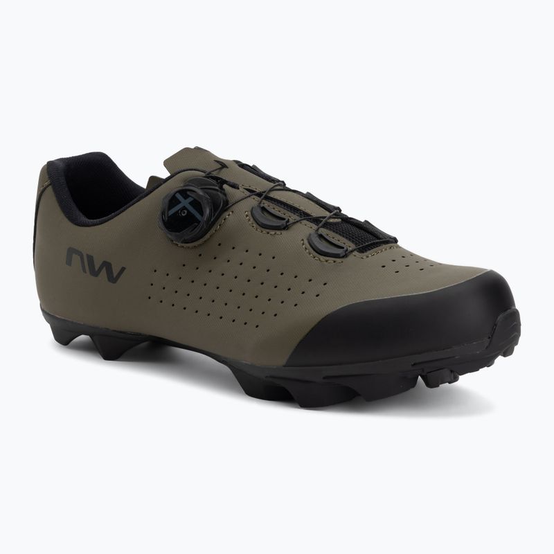 Férfi MTB kerékpáros cipő Northwave Scorpius Plus green forest/black