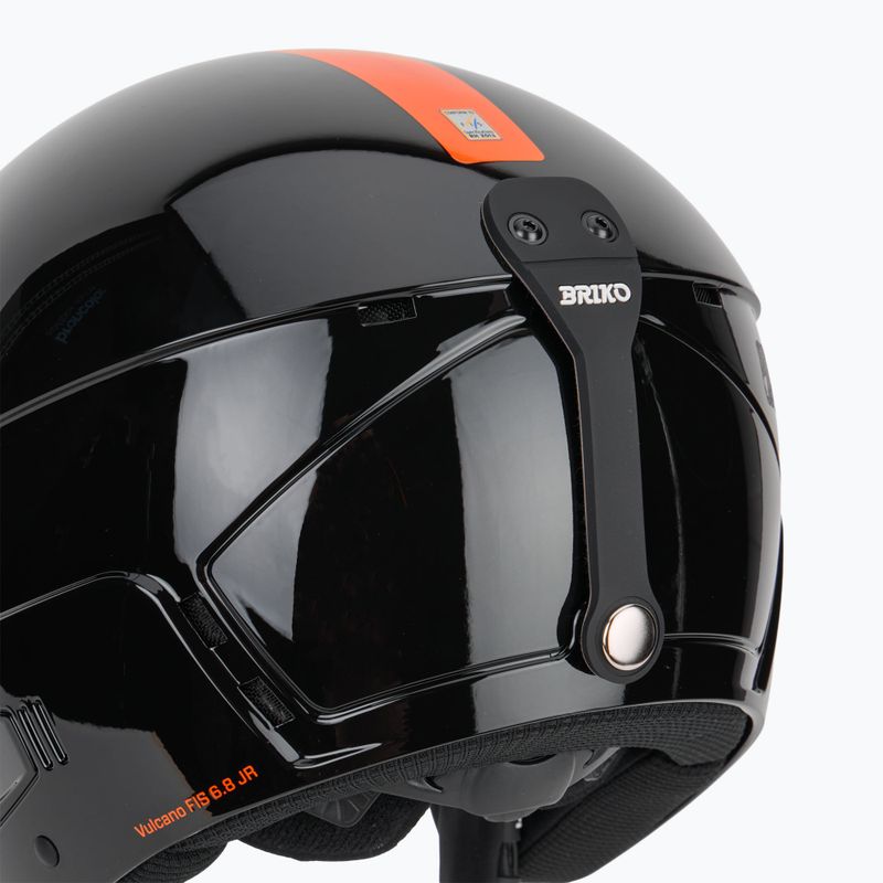 Gyerek sísisak Briko Vulcano FIS 6.8 JR shiny black/orange 7