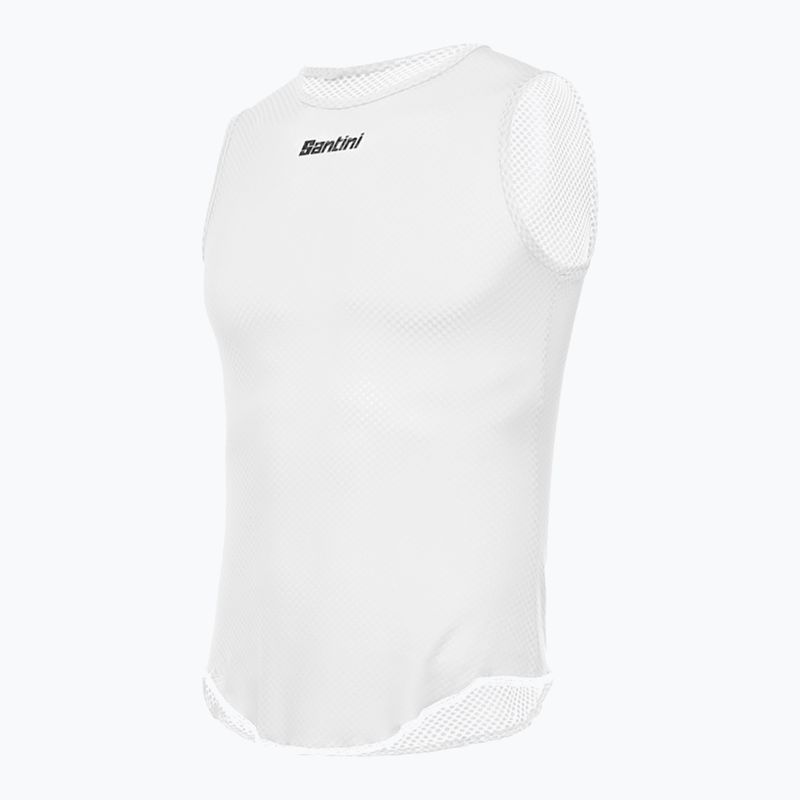 Férfi Santini ujjatlan kerékpáros mez Baselayer Lieve fehér BM002GLLLLLIEVEBIXS 6