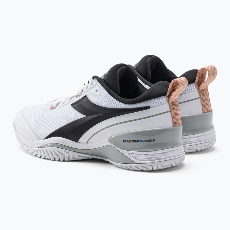 Női teniszcipő Diadora Speed Blushield 5 AG fehér-fekete DD-101.176941 3