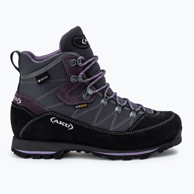 Női trekking cipő AKU Trekker Lite III Wide GTX anthracite/violet 2