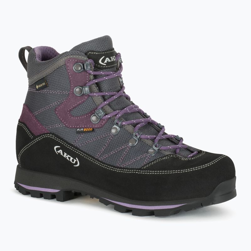 Női trekking cipő AKU Trekker Lite III Wide GTX anthracite/violet 8