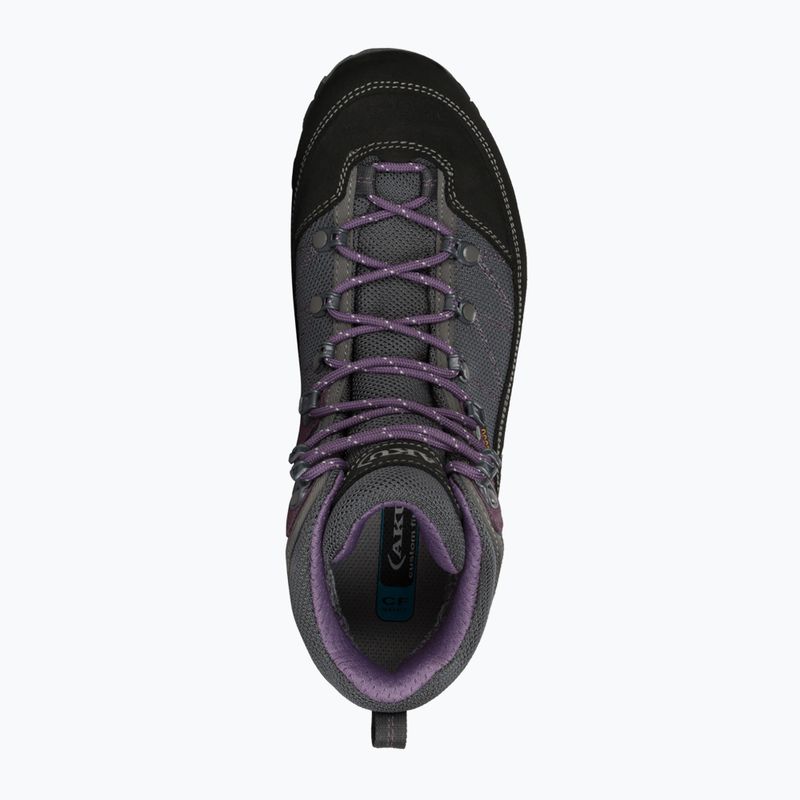 Női trekking cipő AKU Trekker Lite III Wide GTX anthracite/violet 9