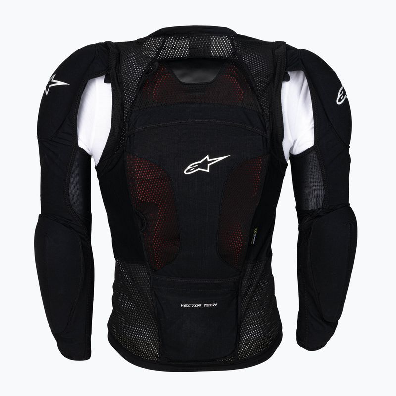 Férfi kerékpáros páncélzat Alpinestars Vector Tech Jacket LS fekete 1656719/10 2
