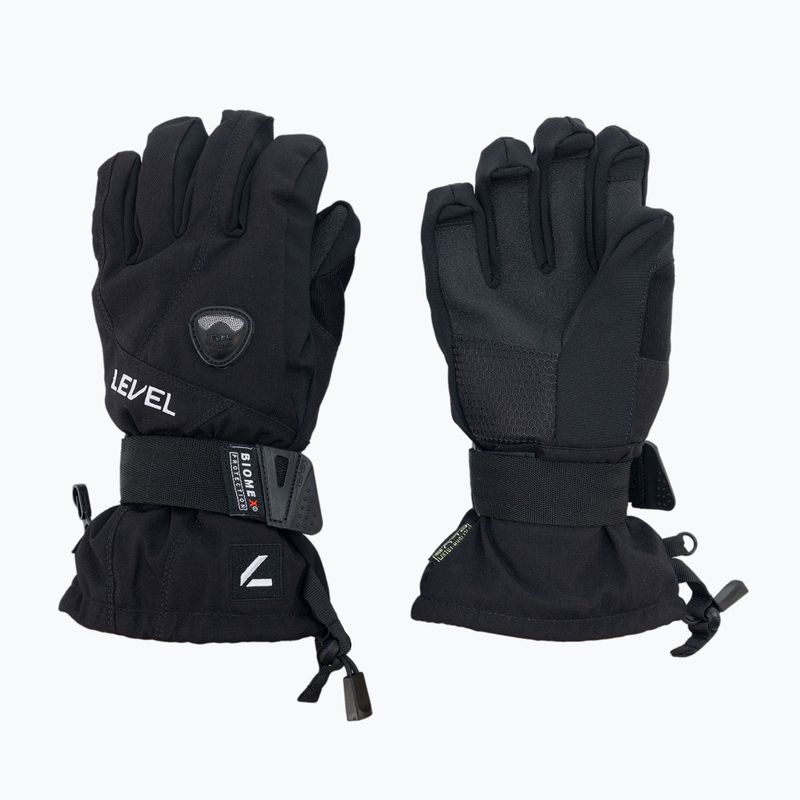 Gyermek snowboard kesztyű Level Fly fekete 4001JG.01