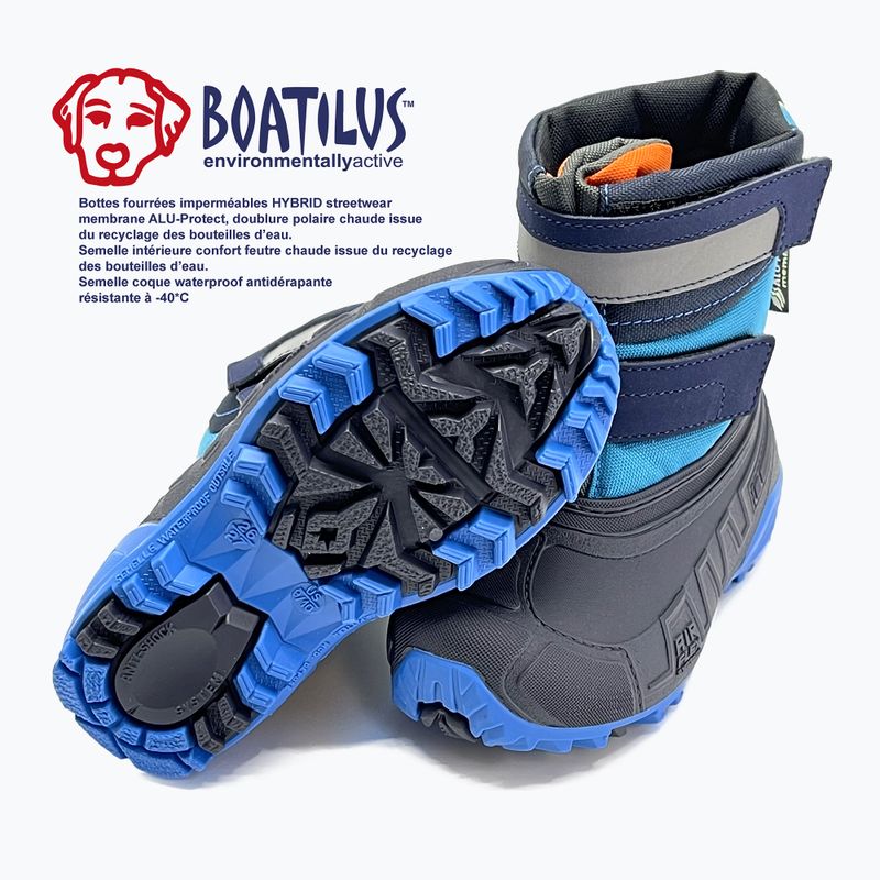 Gyerek hócsizma Boatilus Hybrid Sport 2 Velcro cobalt 9