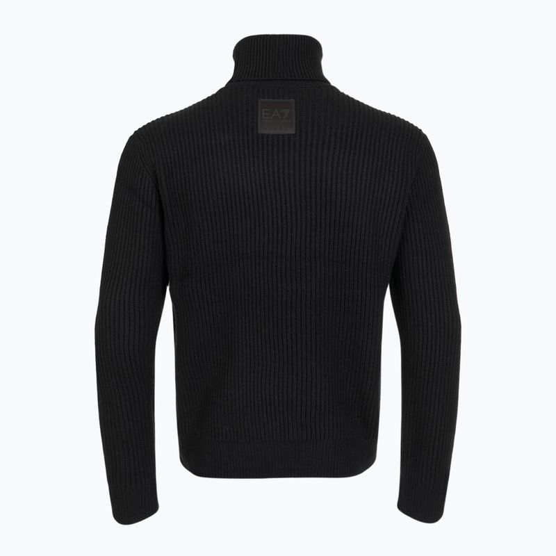 Férfi EA7 Emporio Armani Mountain Apres Ski hímzett kötött pulóver 2