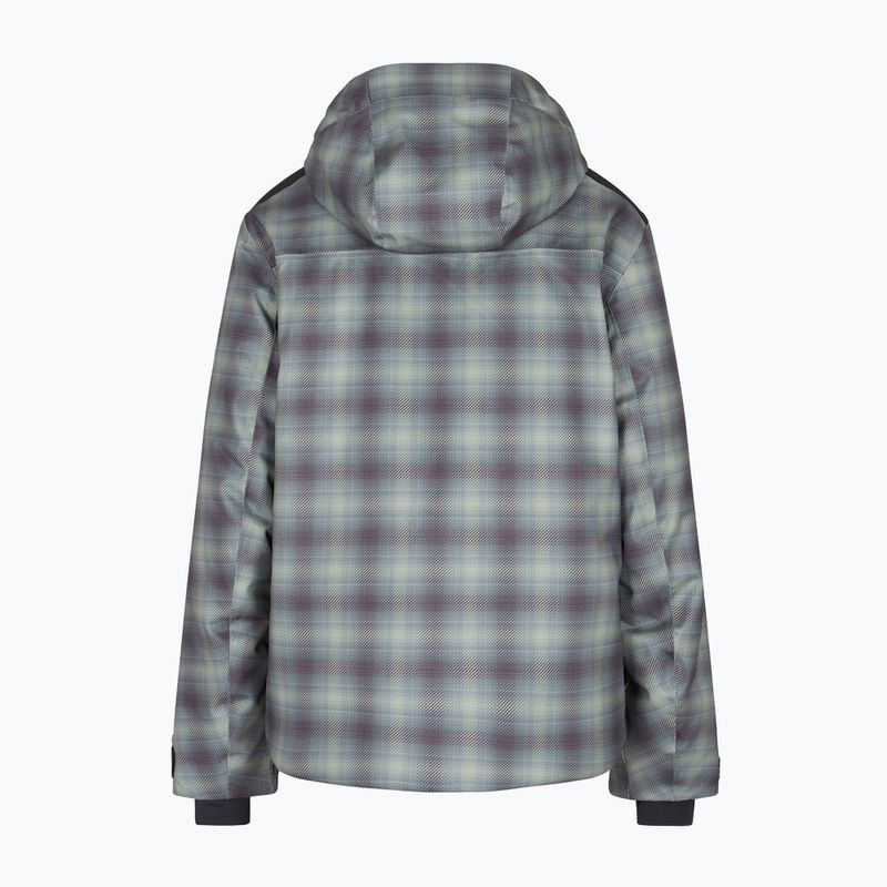 Férfi EA7 Emporio Armani Ski St. Moritz Fashion divatos zöld kockás dzseki 2