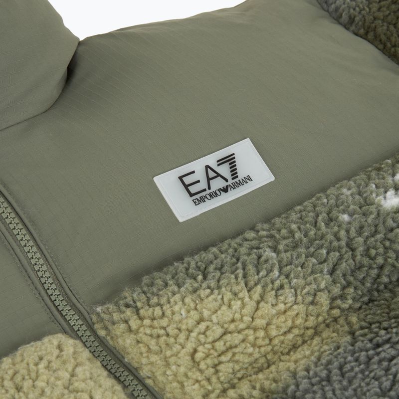 Női EA7 Train Contemporary Sport Medium Padded fancy basil csillag kabát 3