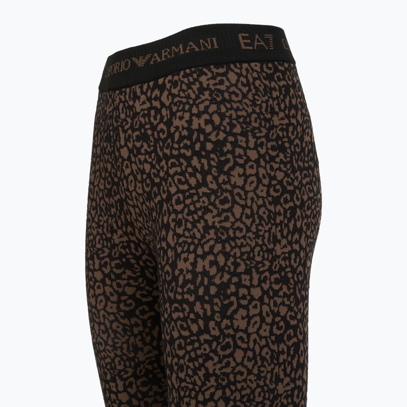 EA7 Emporio Armani Ski Jacquard kötött divatos barna állatias termikus fehérnemű szett 9