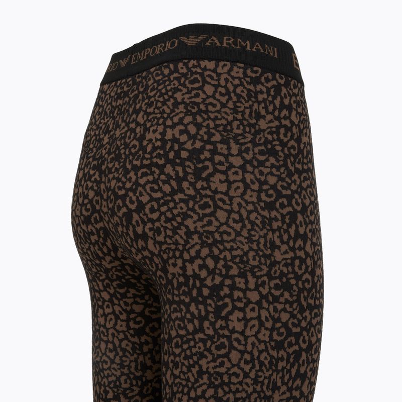 Női termoaktív fehérnemű szett EA7 Emporio Armani Ski Jacquard Knitted fancy brown animal print 10