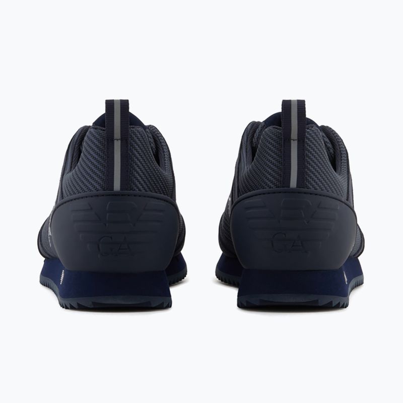 EA7 Emporio Armani fekete-fehér Carbon hármas égbolt kapitány / ezüst cipő 10