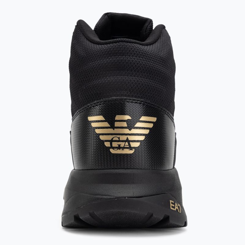 EA7 Emporio Armani Ice Altura cipő teljes fekete/arany színben 6