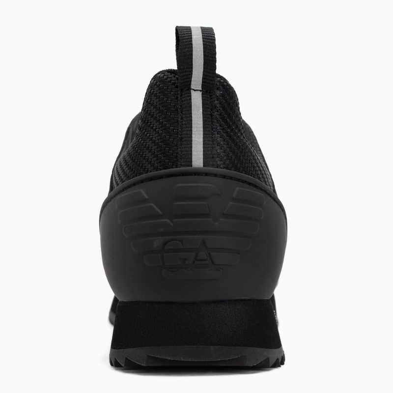 EA7 Emporio Armani fekete-fehér Carbon hármas fekete/ezüst logóval ellátott cipő 6
