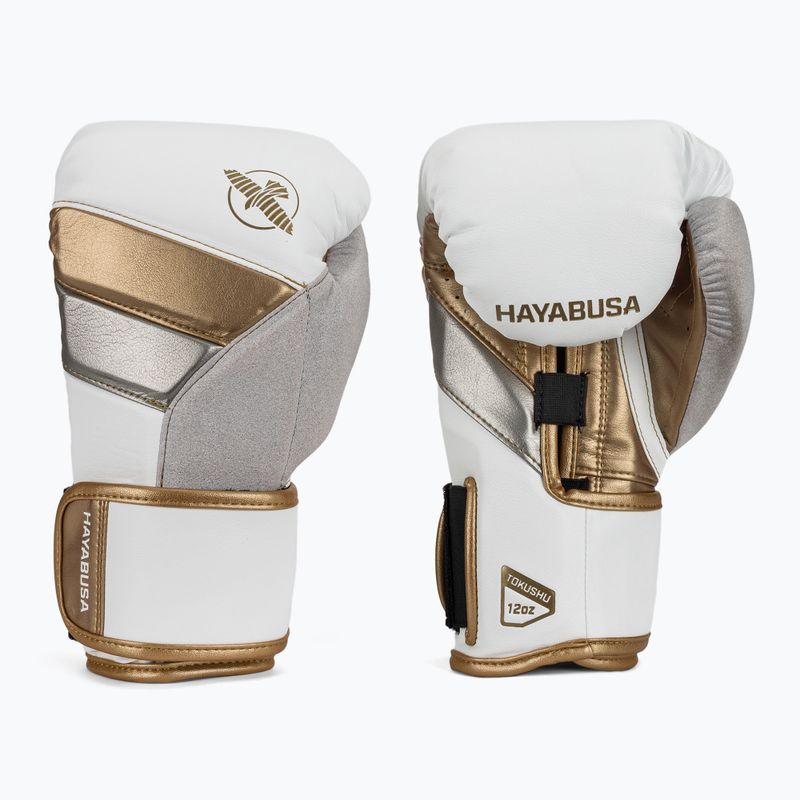 Hayabusa T3 fehér/arany bokszkesztyű 2