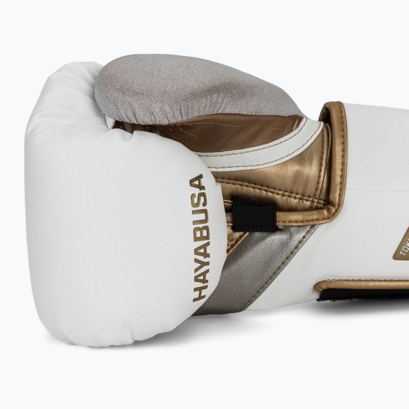 Hayabusa T3 fehér/arany bokszkesztyű 6