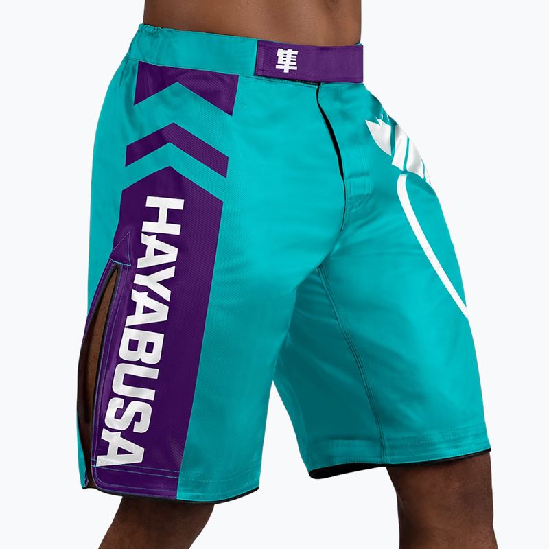 Hayabusa Icon Fight teal/fehér edzőnadrág 2