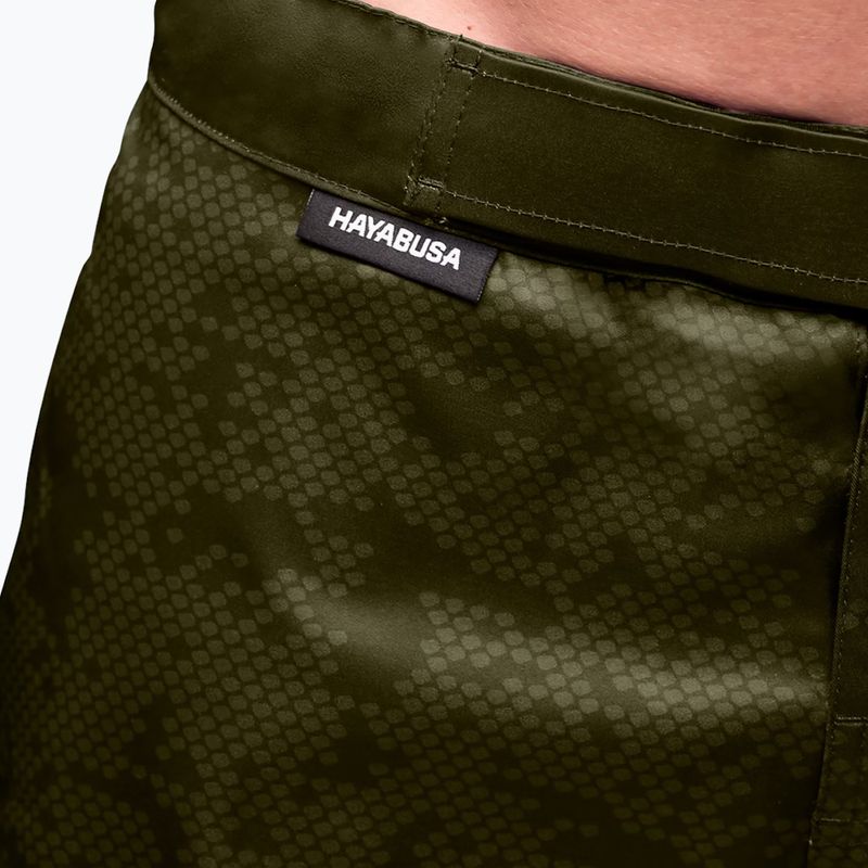Hayabusa férfi edzőnadrág Hex Mid-Thigh zöld 4
