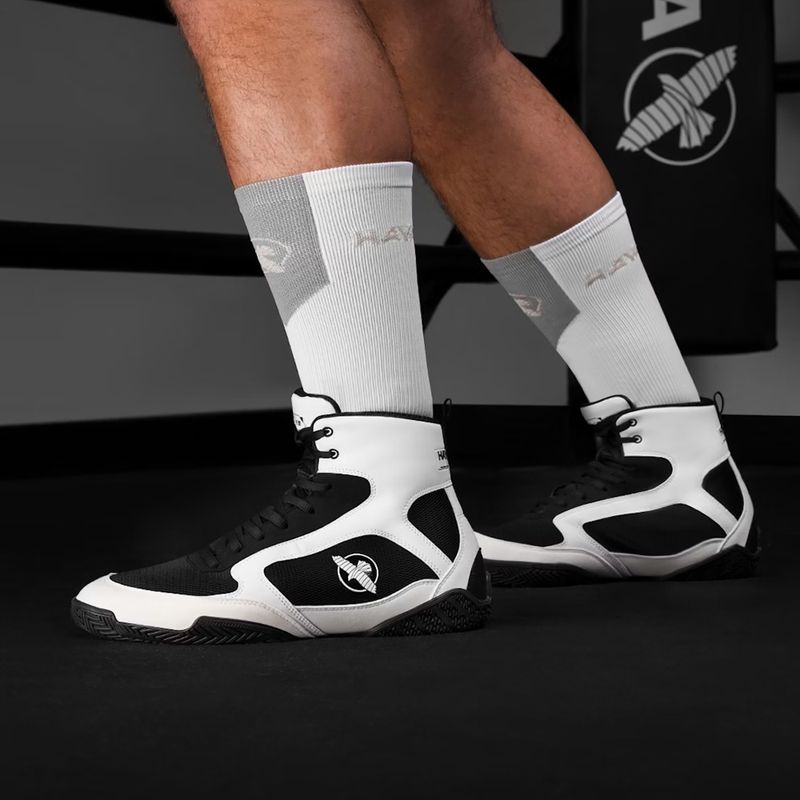Férfi boxcipő Hayabusa Pro Boxing black white 9