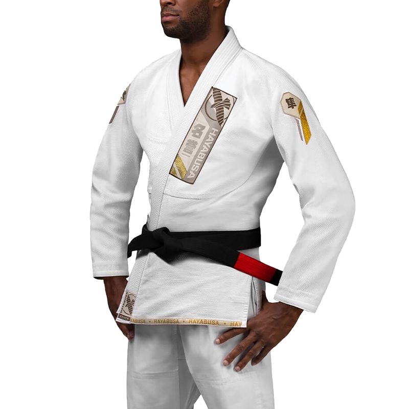 Hayabusa Ascend Könnyűsúlyú Jiu Jitsu GI Kimono fehér PLWJG-W-A3