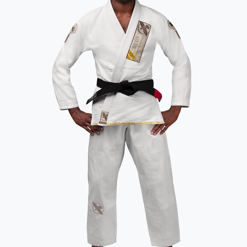 Hayabusa Ascend Könnyűsúlyú Jiu Jitsu GI Kimono fehér PLWJG-W-A3 2