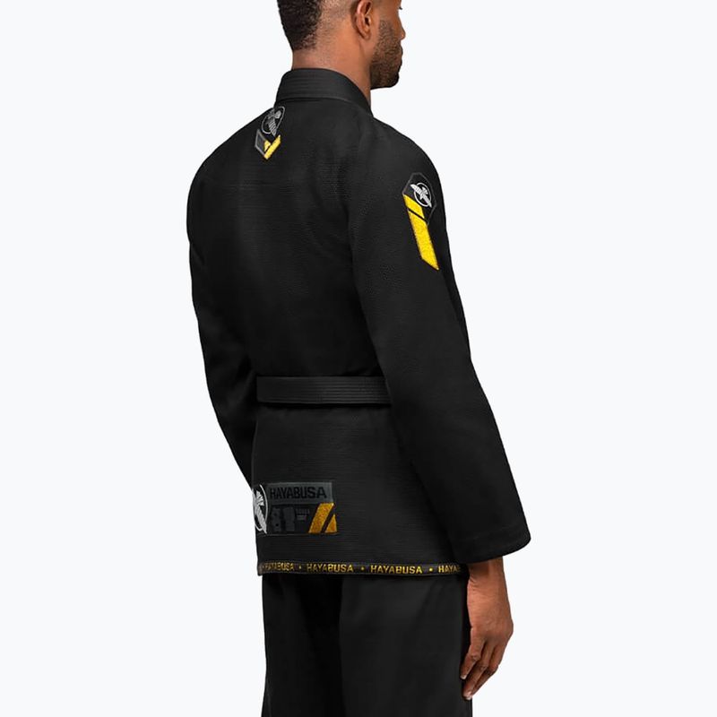 Hayabusa Ascend könnyűsúlyú Jiu Jitsu GI Kimono fekete PLWJG-B-A2 4