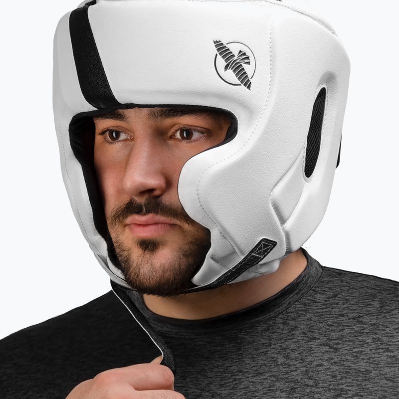 Hayabusa T3 fejvédő fehér/fekete bokszsisak 5