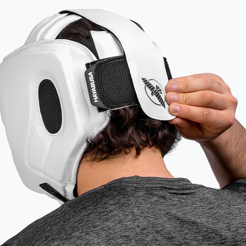 Hayabusa T3 fejvédő fehér/fekete bokszsisak 7