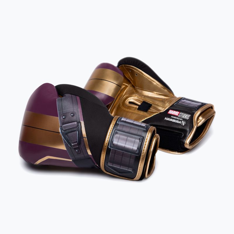 Hayabusa Marvel's Batroc lila/arany bokszkesztyű Hayabusa Marvel's Batroc lila/arany bokszkesztyűk 6