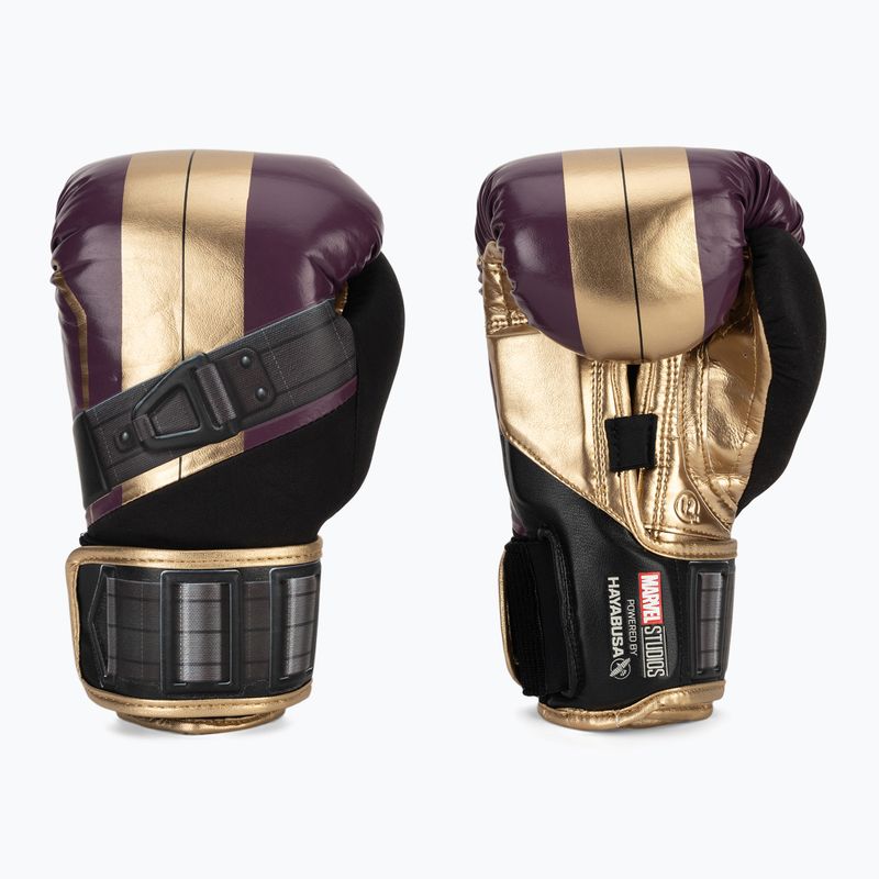 Hayabusa Marvel's Batroc lila/arany bokszkesztyű Hayabusa Marvel's Batroc lila/arany bokszkesztyűk