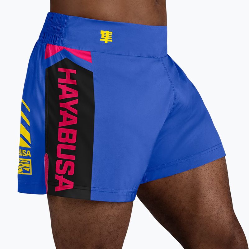 Hayabusa Icon Kickboxing férfi edzőnadrág kék/sárga 2