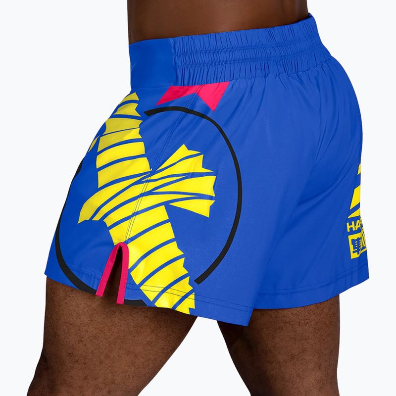 Hayabusa Icon Kickboxing férfi edzőnadrág kék/sárga 3