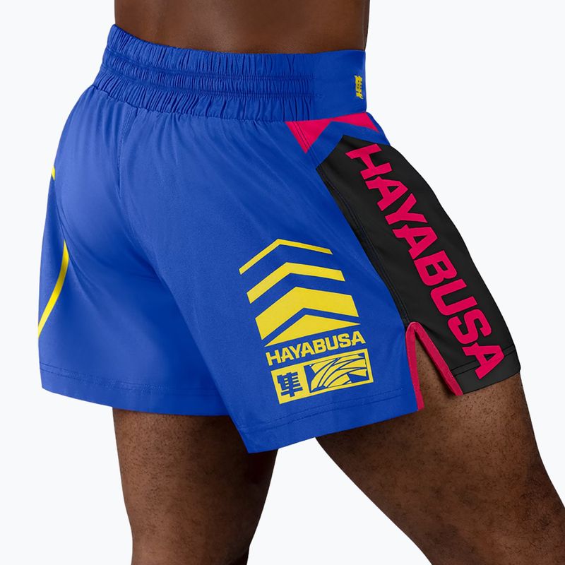 Hayabusa Icon Kickboxing férfi edzőnadrág kék/sárga 4