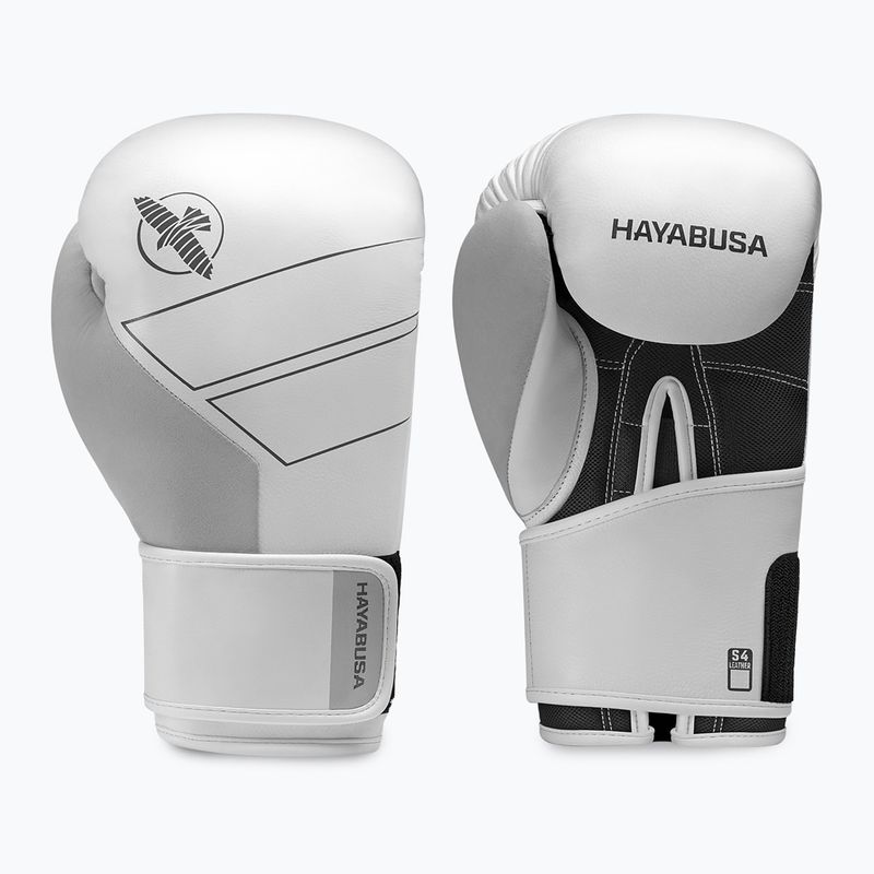 Hayabusa S4 bőr fehér bokszkesztyű