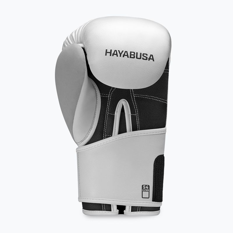 Hayabusa S4 bőr fehér bokszkesztyű 3